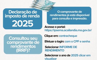 IRRF ano-base 2025: Comprovantes de Rendimentos já estão devidamente disponibilizados